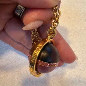 Louis Vuitton Gold and Pink Sphere Necklace